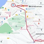 A 50m Reves Bleus Les Bains De דירה
