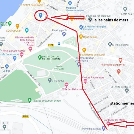 A 50m Reves Bleus Les Bains De Apartmán